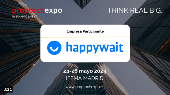 🇪🇸📢 Hoy empieza la segunda edición de #PropTechExpo al lado del <a href="/simaexpo/">SIMA</a>.

➡️Estarán encantados presentarles a <a href="/Happywait/">Happywait</a> en el stand #P18. Es hora de digitalizar los procesos de venta y mejorar la experiencia del cliente.

#SIMA #SIMAPRO #RealEstate <a href="/salonrent/">Salon RENT</a> <a href="/IFEMA/">IFEMA MADRID</a>