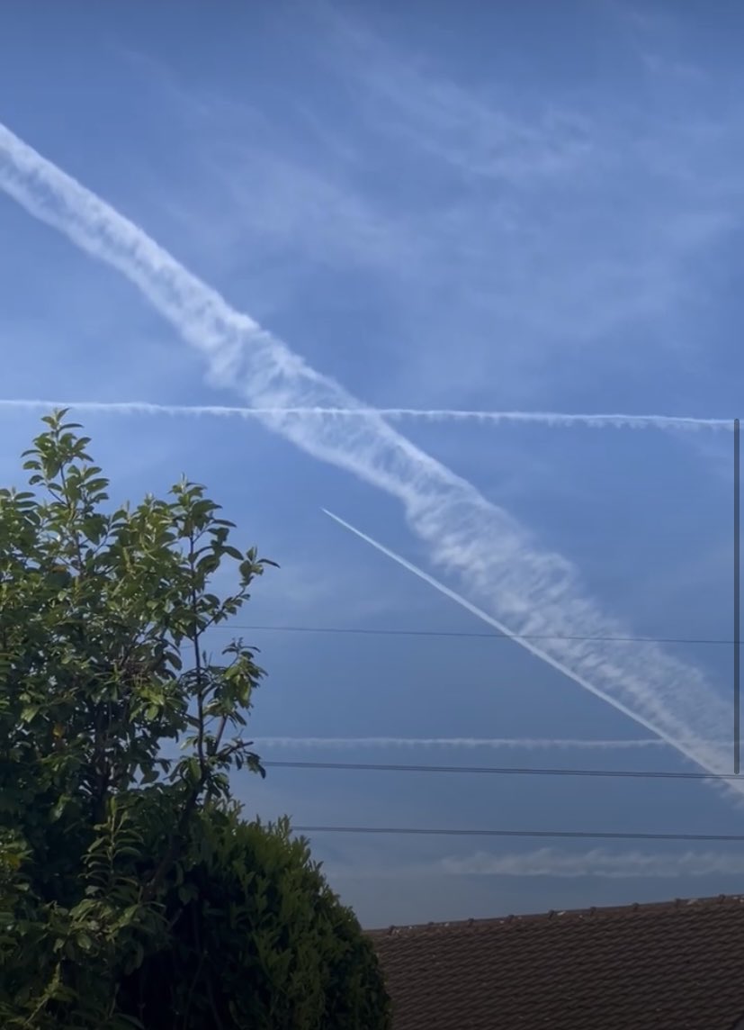 chatswithem's tweet photo. ‼️‼️Have you noticed planes in abundance with the longest con/Chem trails ( not contrails) running behind them that leave a milky streak of cloud behind them cross crossing the skies that a while later spread and merge causing a mist  of grey cloud.?

1 minute beautiful blue skies and the next grey cloud everywhere and a heavy oppressive  feel to the air?

Abnormal rain in France and Spain and Italy... well the man made clouds have to end somewhere. 

This is not a conspiracy. UN and the likes of Bill Gates have all been recorded talking of this .

https://t.co/DnWst8rdSW

https://t.co/4hJwUHj2JL

The U.K. government apparently trialled this geo engineering Autumn 2022 ( but they haven't stopped) .

https://t.co/YhfH5HfbGN

There's even a link to it on the Government website.

Page 15, paragraph 24 in this UK government report on geo-engineering tells you about it. Under the heading 'weather modification techniques' Have a read and understand it is FAR from a nonsense. 

https://t.co/F3orkuSN86

The elites want (are) to try blocking out the sun based on a historic devastating volcano eruption . And the effect of this sulphur in the air was huge reduction in temp , huge famine , crop failure and starvation  as well as spreading disease.  Doesn't sound like a great idea to me. 

https://t.co/dKLLiUDM7o

These are OUR skies! Nobody owns the sky and the air we BREATHE.  

The people must be asked as to wether they agree to this! We should not mess with Mother Nature - this could be devastating. 

Plus  the science is completely out re global warming/ change. 

Australia has had one of longest winters this year. Europe has had a colder spring than normal and even Delhi  has just had the coolest May since 1901 .  And the cold kills way more than heat. We need CO2 it is literally plant food so you find with an increase in heat you get more greenery and crop growth. 

There is no warming .

There is normal cycles in climate. 

Man needs to learn to LEAVE THE PLANET ALONE. 

clean up our rivers - clean up our towns and cities. Recycle .. 

But so far every green policy be it windfarms or EVs are ANYTHING BUT GREEN!!

There is no climate crisis but there will be if these unelected megalomaniacs continue to play God. 

Also So . IMPORTANT 🚨

1- it's been noted sulphur dioxide affects asthma - especially in kids and isn't good in general for human health in MANY ways 

2- U.K. Gov and others Admit trialling spraying sulphur dioxide
SO2 into the air to combat "climate change"

My kid has struggled with breathing issues a lot in last six months  and yesterday had no issue for the first time in ages and it was also the second day in a long time that there had been clear skies and no planes spraying  into the air ..... coincidence ? I don't think so 

so 

Again

#stopsprayingourskies 
#leaveusalone 
#stopchemtrails 
#lookup 

https://t.co/YhfH5HfbGN

https://t.co/Z8ugr11wpy

  https://t.co/uvY6bsE8f8

https://t.co/di5NfHKJPk

https://t.co/pSr7JLrNQD

#letusbreathe

#lookup

#noclimatecrisis