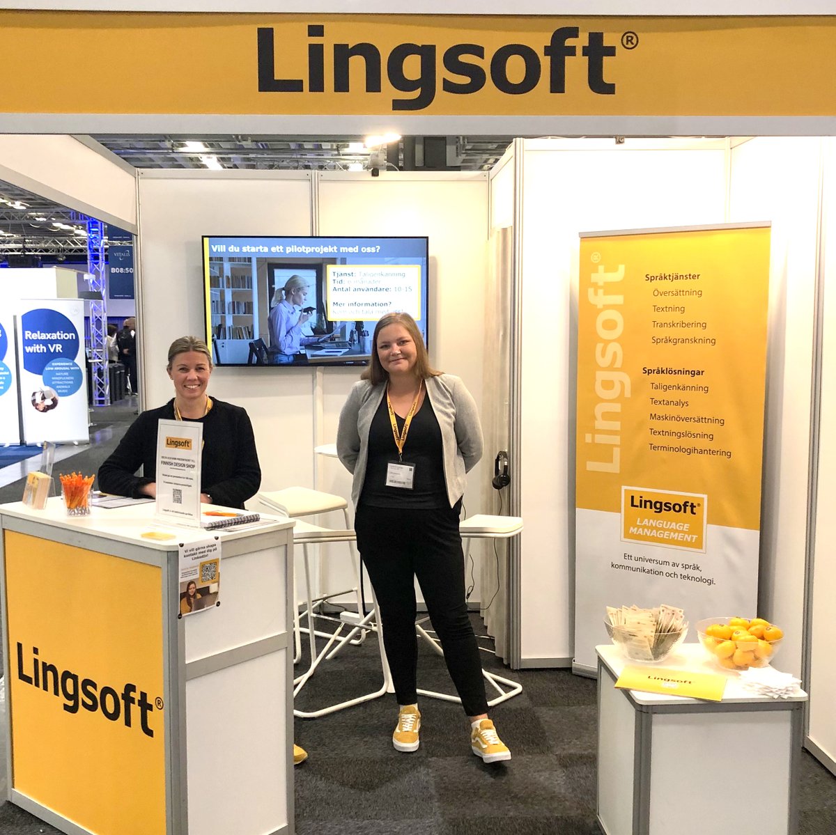 Dag nr 2 har precis börjat på Vitalis2023 mässan i Göteborg. Lingsofts Sales Specialist Janica Asplund leder bra diskussioner om kundernas behov av Lingsofts taligenkänning och textanalys.

Positiv atmosfär fortsätter!

#vitalis2023 #spårkteknologi #taligenkänning