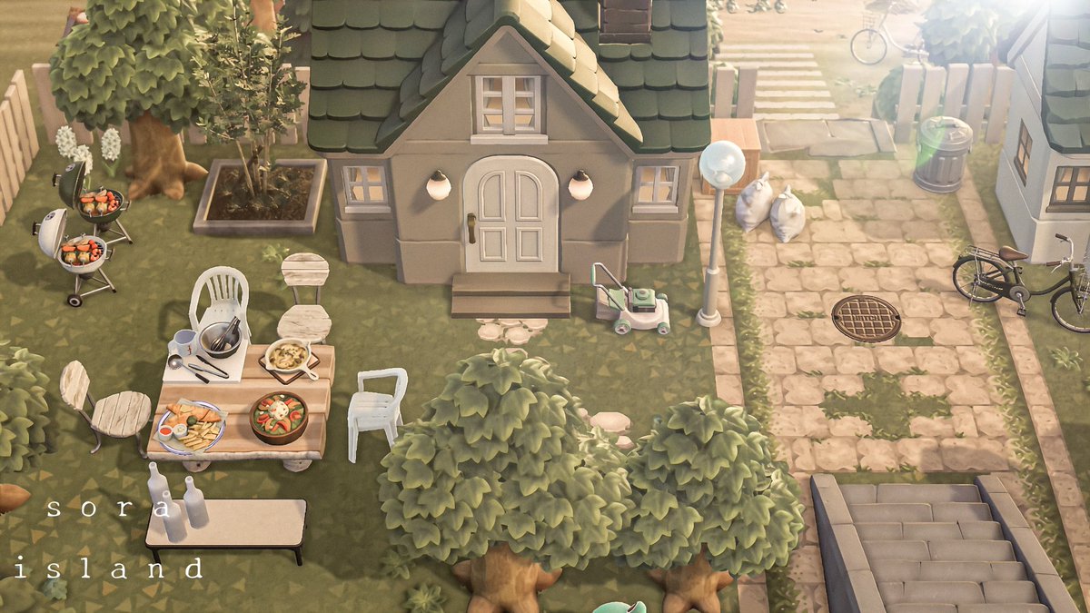 🍃🏠
green town 2段目🪜

にぎやかな暮らし🌳静かな暮らし
対照的なお庭にしました⸝

#あつまれどうぶつの森 #あつ森写真部
#あつ森 #ACNH #AnimalCrossing
#animalcrossingnewhorizons