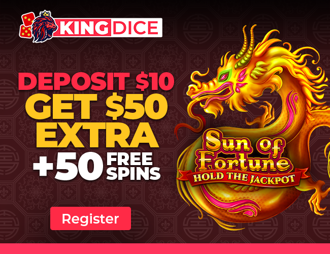 [King Dice] 100s of new games plus $50 to try at King Dice. 

Register Here: kingdice.com/?faff=103