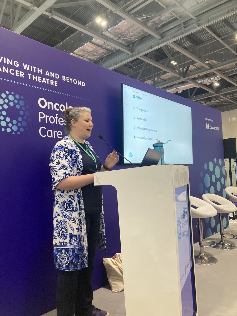 sam_tordesillas's tweet photo. Kicking off day 2 of #OPC23 with @lucye_ee Lucy Eldridge telling us the importance of protein as key ingredient in the diet of people with cancer. @oncology_care @NHS_SELCA @SairaChowdhryRD @PippaMatherRD https://t.co/m5VjRWCjiq