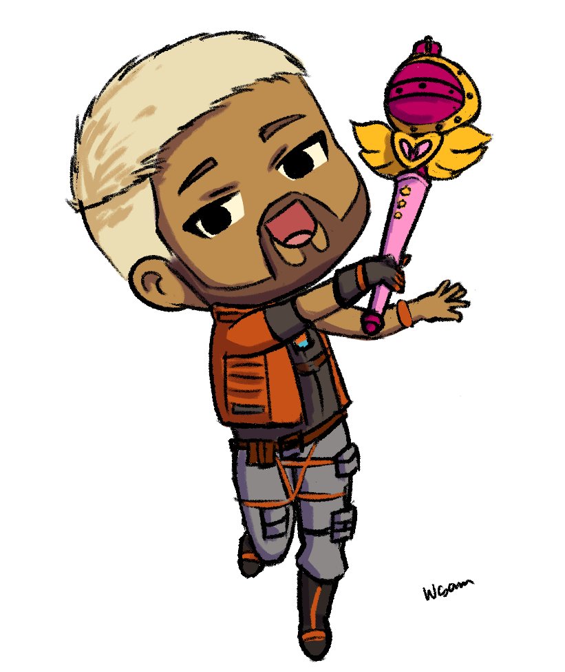 Wholesampai's tweet photo. Someone said the EMP reminds them of a Sailor Moon wand and I had to do a lil doodle of Gabriel with it lol

Sailor Toba https://t.co/J3Ku99bjHi