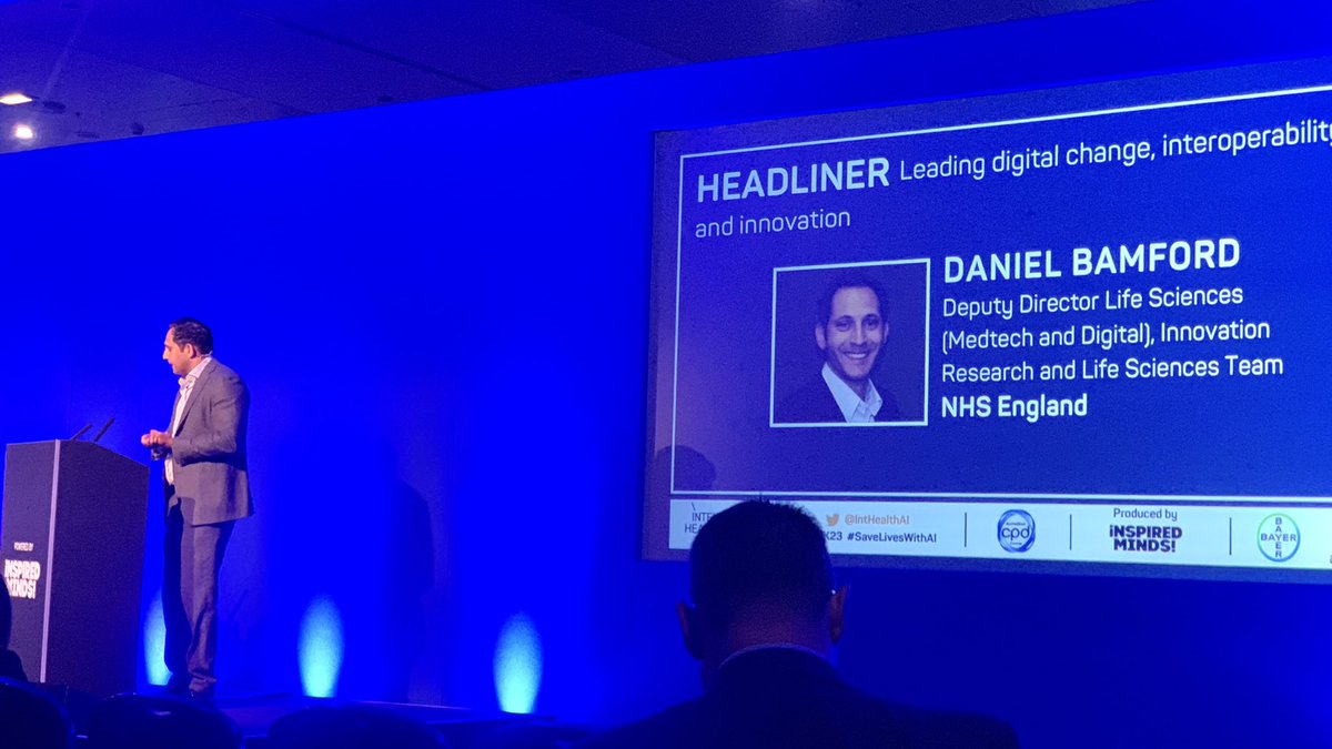 DaniCollinsRN's tweet image. Attending the Inteligent Health U.K event #SaveLivesWithAI @NIHRresearch @IntHealthAI at @ExCeLLondon  #ihuk23  #NHS @NHSDigital  @NHSEngland