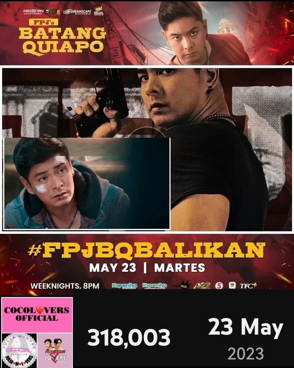 graciapearl's tweet photo. #Repost - @pearl_coco by @get_regrammer
MARAMING SALAMAT PO!!!
#FPJBQBalikan
May 23 Martes
#Youtube
#ConcurrentViews
318,003
#FPJsBatangQuiapo
@JuliaMLoversOFC
@Cocolovers_
@MinnajKiffie https://t.co/PKBhzcm79d