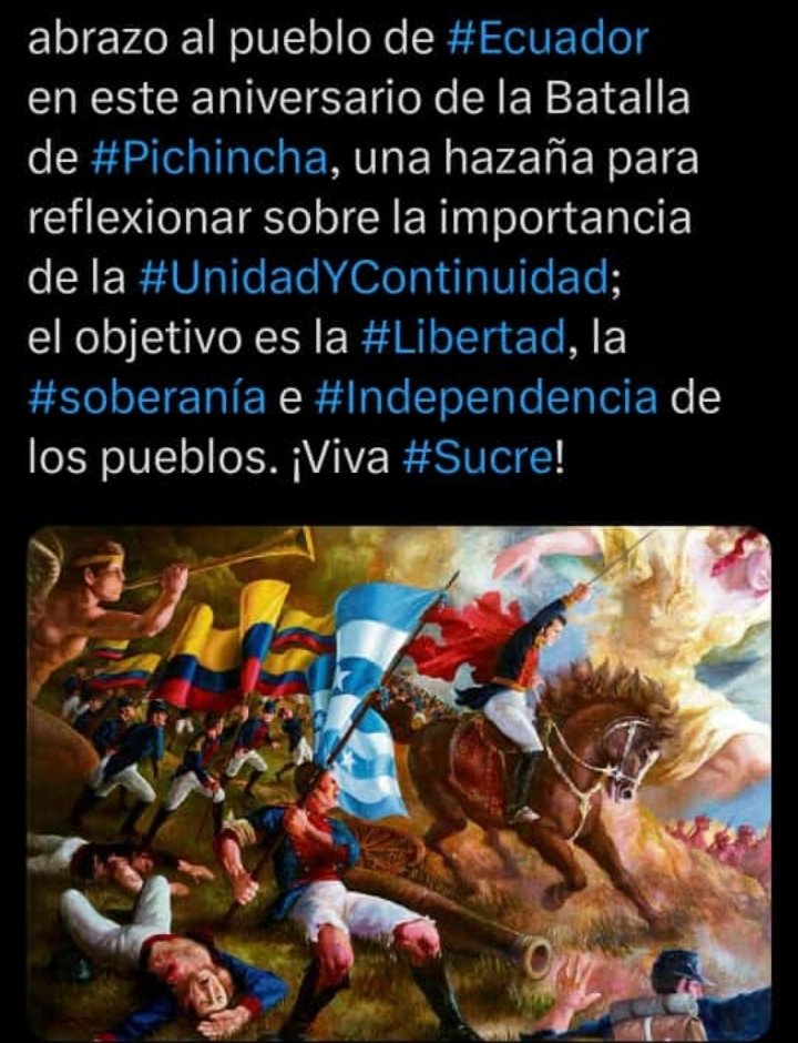 #FelizMiercoles  #24Mayo  #Efemerides  #FechaPatria #Pichincha #Ecuador  #MariscalSucre