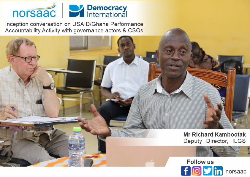 norsaac's tweet photo. Norsaac received a delegation from Democracy International for a discussion with important participants in the region's governance sector to discuss the USAID Ghana Performance Accountability Activity, PEA, and BFA.
@DemocracyIntl @oxfaminghana @CARE @SongtabaNGO https://t.co/3jrTvDZkr6