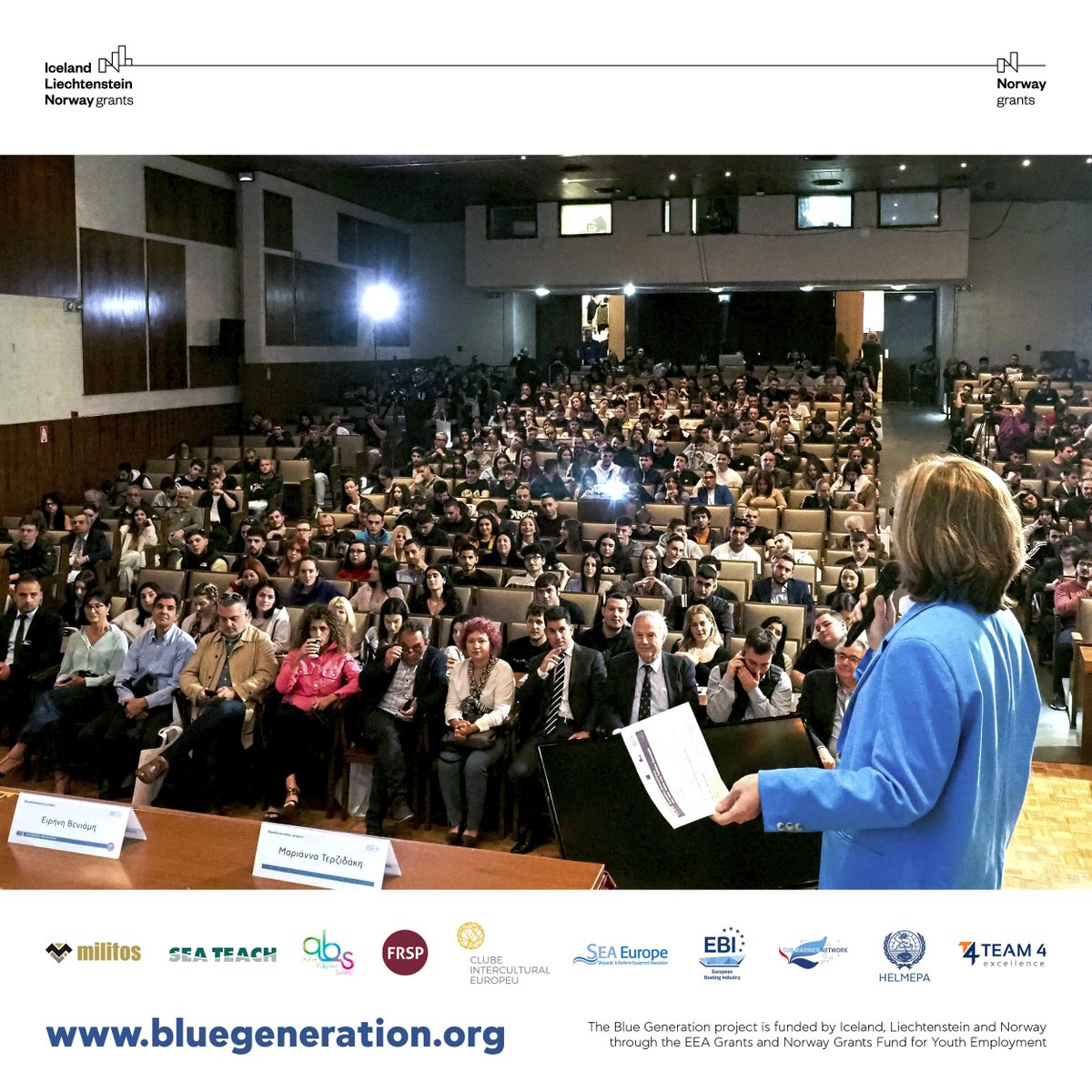 BlueGeneration_'s tweet photo. 500+ young people aged 15-29 participated enthusiastically in the Blue Generation open workshop on "EMPLOYMENT OPPORTUNITIES in the BLUE ECONOMY", which took place at the War Museum of Athens on Thursday, May 11, 2023. https://t.co/RP9Z3Q92zO