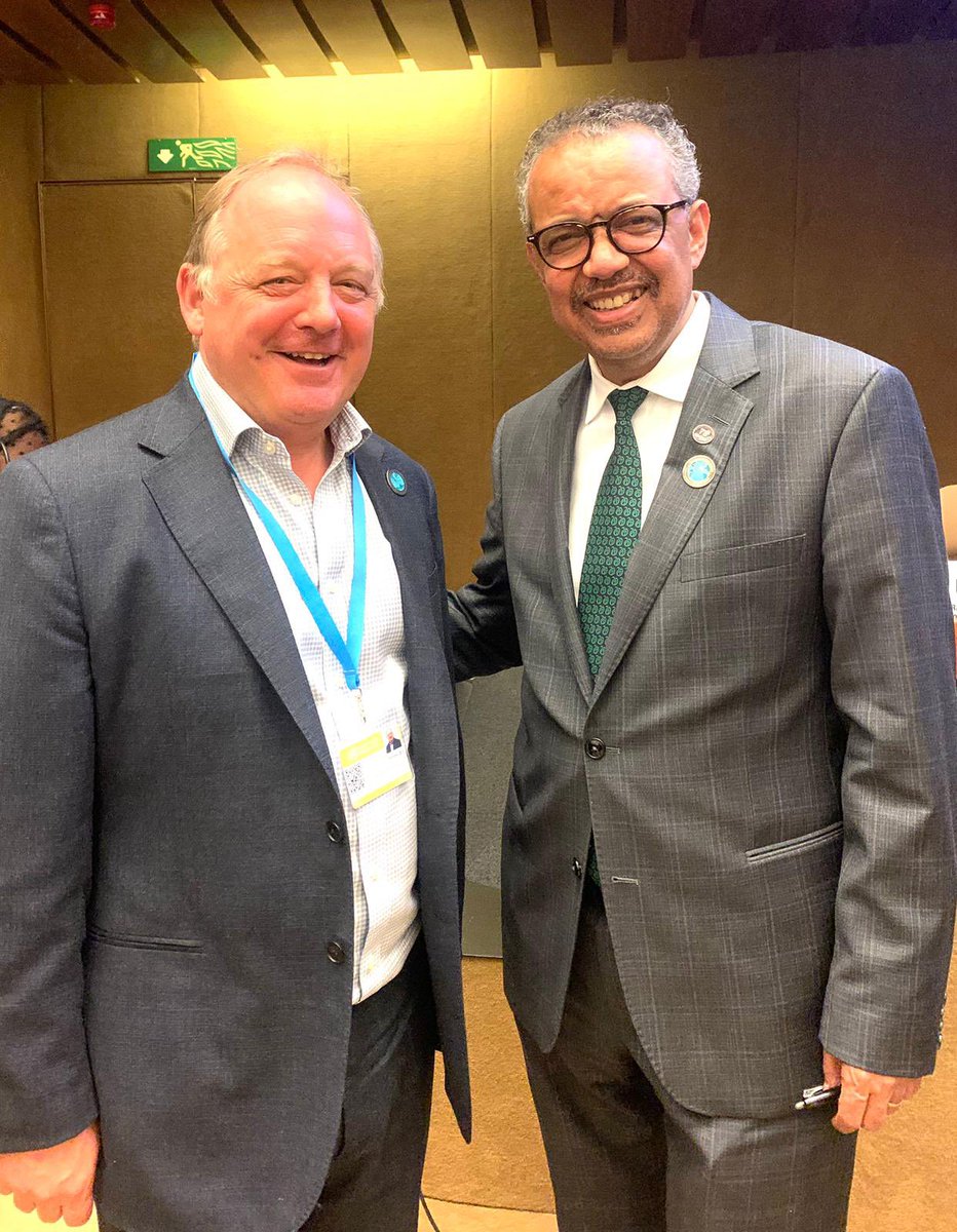 Thank you <a href="/bensimms65/">Ben Simms</a> and the whole <a href="/THETlinks/">Global Health Partnerships (formerly THET)</a> team for all your work and advocacy for world leaders to invest in health workforces. Together! #WHA76