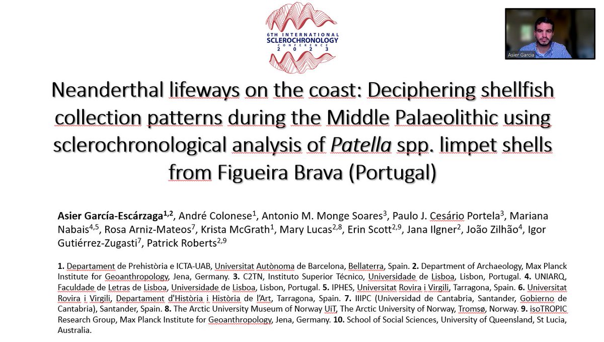 near_coast's tweet photo. 📊 Today we presented the data obtained from the Figueira Brava site  🇵🇹  at the @6Isc2022.

These results have deep implications for a better understanding of the role played by the molluscs and coastal environments in Neanderthal subsistence.

Thanks to all co-authors! https://t.co/J8PUADXSNL