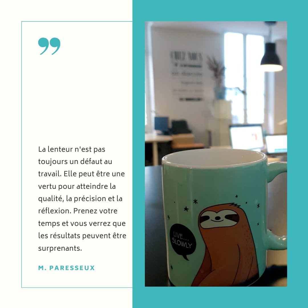 Aujourd'hui, nous vous livrons le point de vue sur le travail de notre ami M. Paresseux 😋
👉 numog.com/fr/

#coworking #coworkingspace #workspace #télétravail #futureofwork #yonne #paris #innovationsociale