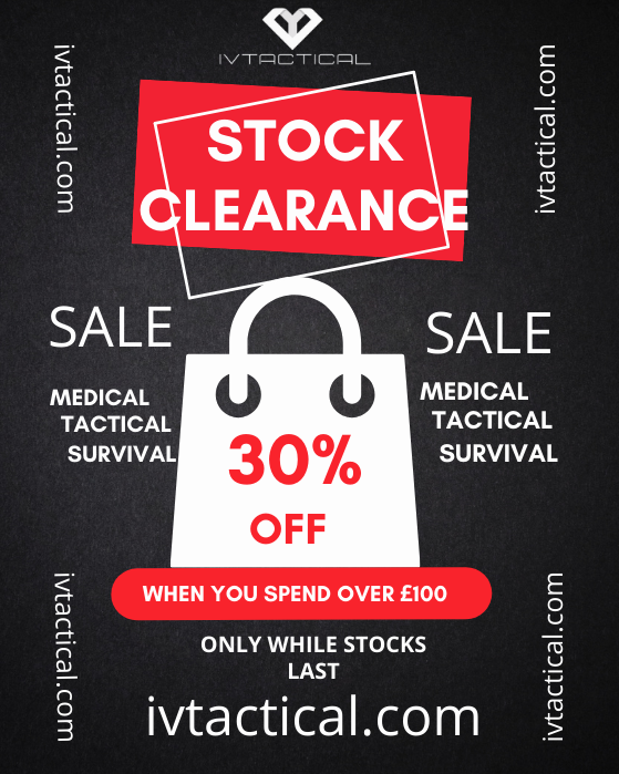 IVTactical's tweet photo. Stock Clearance Sale! 30% OFF your total order when you spend £100 plus FREE delivery (UK Only)
https://t.co/4Xo0kqXxcv
#firstaid #studentmedic #paramedic #ambulancetrainee #FPOS #firstaidatwork #firstaider #firstresponder #CoTCCC #EFAW #FAW #Communityfirstreposnder #CFR https://t.co/go0Rv4PjRU