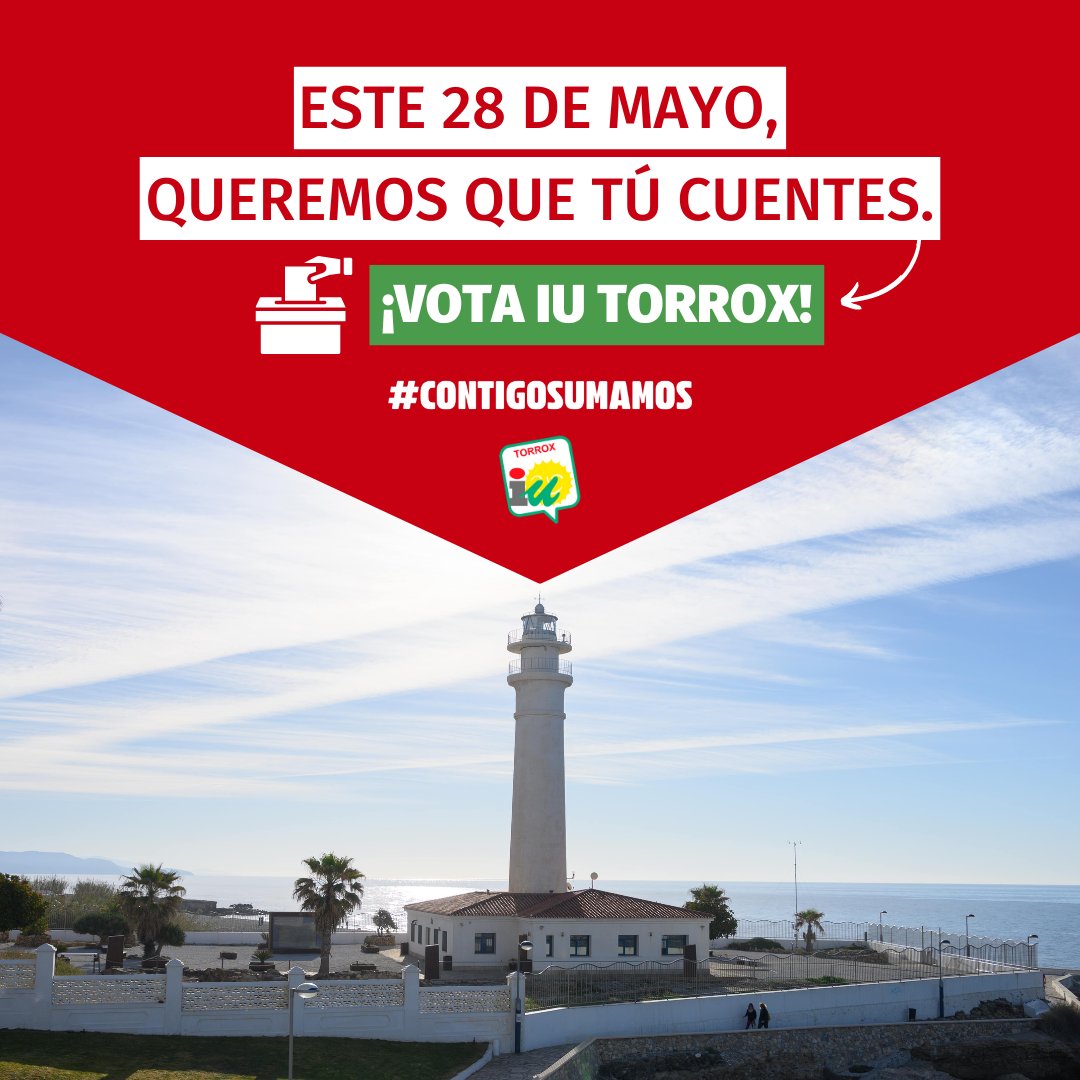 🔻 ¡Buenos días! Nuestro #programa de #propuestas para cambiar #Torrox nos ayudará a devolver a nuestro pueblo al lugar que se merece 👉 izquierdaunidatorrox.org/#proyecto 🙌

📩 ¡Vota Izquierda Unida de Torrox!
#RafaBroncanoAlcalde #ContigoSumamos #IUTorrox #Torrox #ElMorche #28M