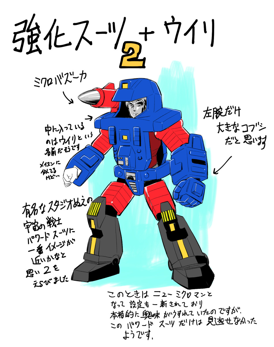 「ミクロマン再掲シリーズ。後半2枚はネタです。 #ミクロマン」|今木商事・覆面マンガ家のイラスト