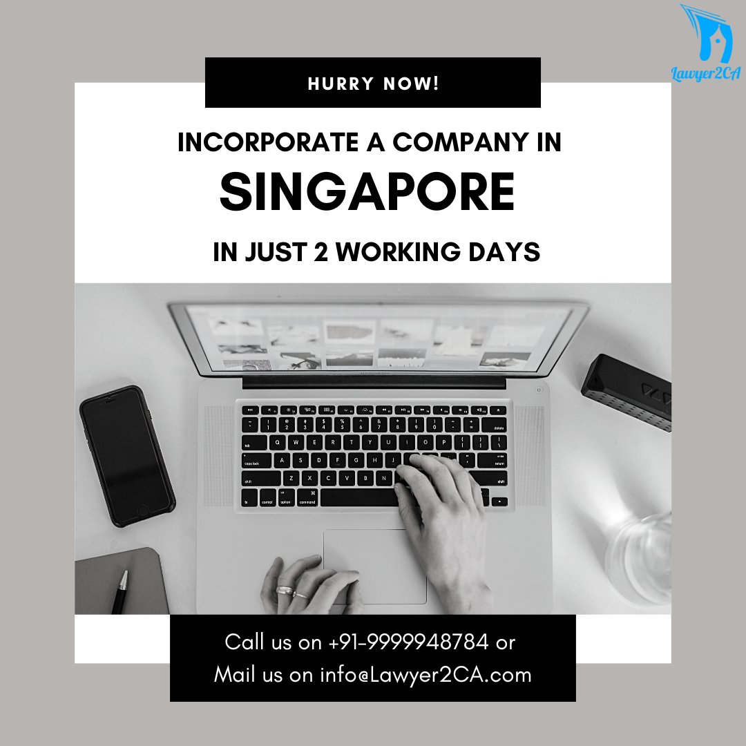 🚀 Ready to launch your dream business in Singapore? Look no further! - @Lawyer2CA
🌍 Our hassle-free Company Incorporation Services will have your company up and running in just 2 days! #CompanyIncorporation #Singapore #business  #Entrepreneurship #Opportunity #Lawyer2CA