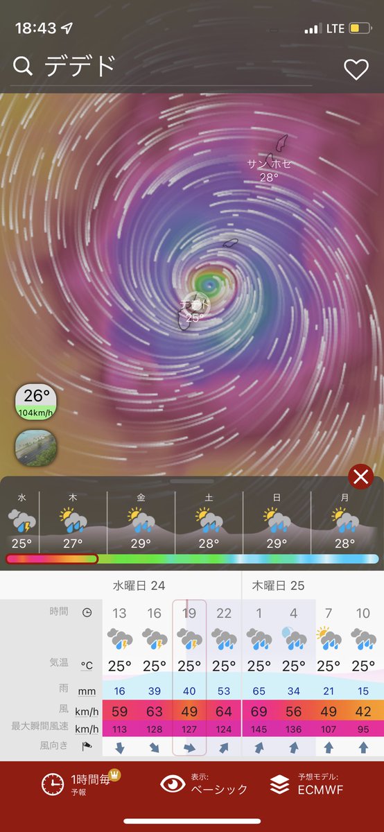 ama_mecha's tweet photo. 最大瞬間風速130km/hの中から。

#台風2号 #マーワー https://t.co/U32VUOBLwO