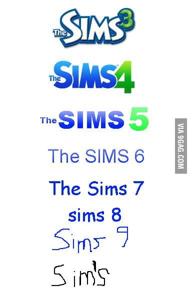TheSimCommunity's tweet photo. this sims logo evolution meme from 2013 has turned into foreshadowing 10 years after https://t.co/8mhAn6C54E