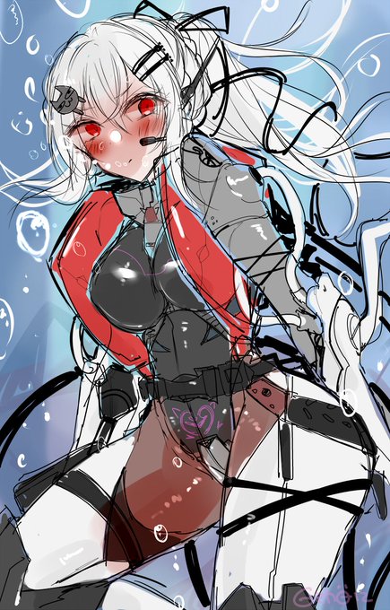 skebラフです。お待たせしてすみません!パイロットスーツライフジャケットデザインわから9ちゃん・・・迷走しつつ描いていきます(>_<) 