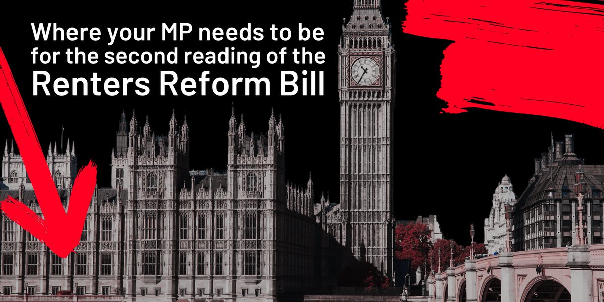 After four long years, the #RentersReformBill is FINALLY here 🙌   

As the bill passes through Parliament, we have an unmissable opportunity to ensure it truly delivers long-lasting change for renters. 

Tell your MP to turn up for the next debate: shltr.org.uk/pfrBv.