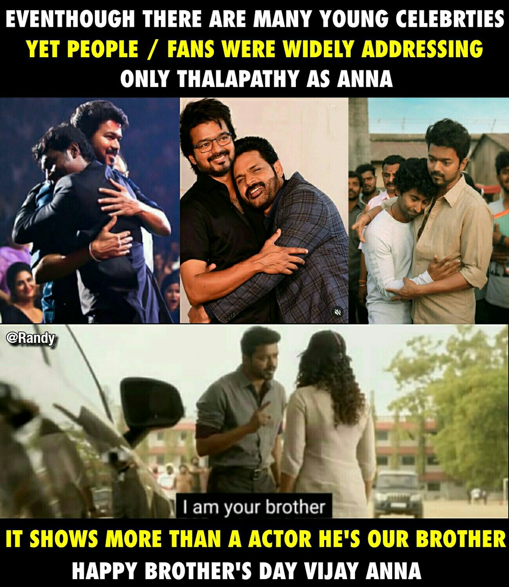 RandyCE92795745's tweet photo. #Happybrothersday @actorvijay #Thalapathy 🔥❤

@Atlee_dir @ActorShaam @Actor_Mahendran

@Jagadishbliss convey our wishes to thalapathy na.... https://t.co/IP1jE0On36