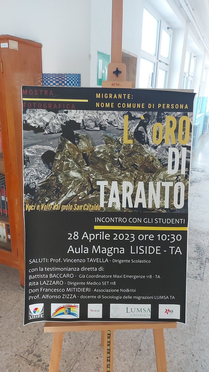LisideTaranto's tweet photo. Appuntamento al @LisideTaranto per parlare della mostra fotografica #L'oroDiTaranto, alla presenza dell'assessora ai Servizi Sociali del @ComuneTaranto  Gabriella Ficocelli e il dott. Battista Baccaro, curatore della mostra @RegionePuglia @MIsocialTW @G_Valditara https://t.co/uvpeTZVoFY
