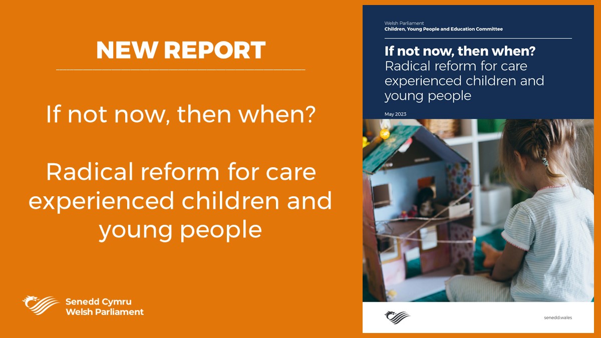 SeneddChildren's tweet photo. NEW REPORT! 
We have published our report on radical reform for care experienced children and young people. 
We are calling for 12 radical reforms and we make 27 recommendations in total. 
Full report: https://t.co/yv0lWlpVcR
Summary report: https://t.co/bgKye2fQh5 https://t.co/yuDodH16TR