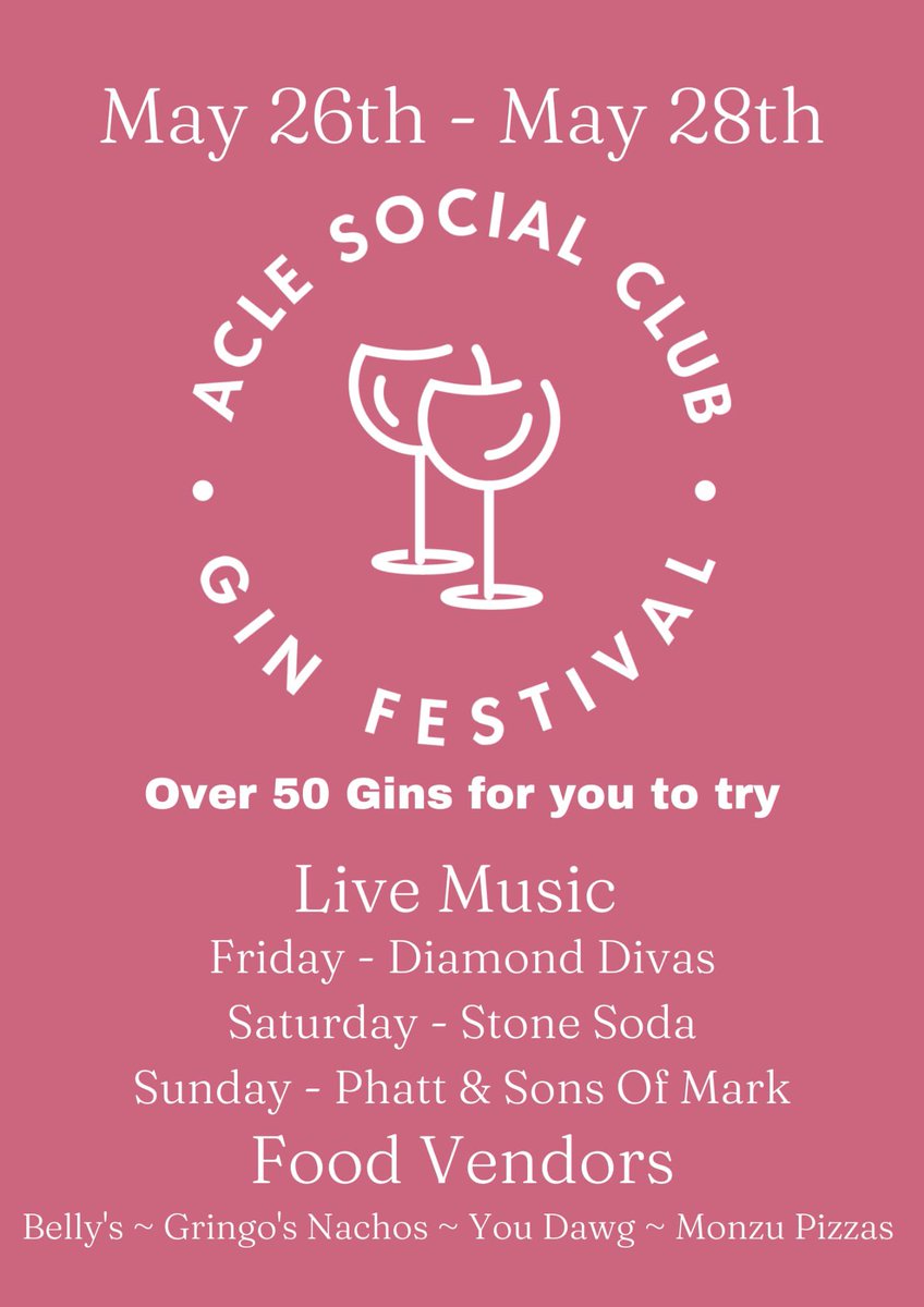 🚨Week 5 Fixtures🚨

1s (A) vs <a href="/DownhamStowCC/">Downham Stow Cricket Club</a> 
2s (H) vs <a href="/BradfieldCC1885/">Bradfield CC</a> 
3s (H) vs <a href="/KandBCC/">Kirkley & Belton CC</a> 
4s (A) vs @OverstrandCC_ 
Sunday XI (H) vs <a href="/ABWanderers/">AB Wanderers CC</a> 

With the gin festival on <a href="/acle_socialclub/">Acle Social Club</a> and the bar open <a href="/halverQEII/">Halvergate QEII</a>. A perfect opportunity to get down and support the guys!