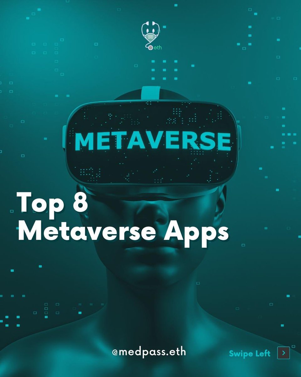medpass's tweet photo. Get ready to explore the exciting world of the metaverse with these top 8 apps! 
From immersive entertainment experiences like Fortnite, to business operations that foster collaboration and always-available data, and even industrial uses that utilize digital siblings for growth. https://t.co/43Iedz4Gqy