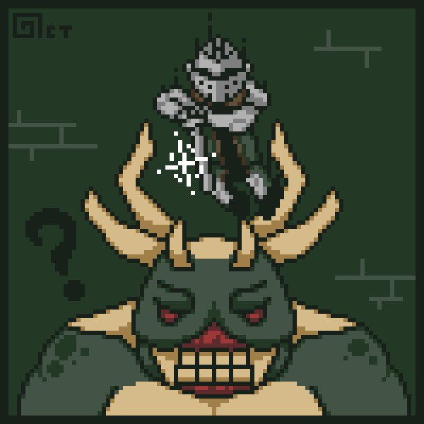 octotron2000's tweet photo. Performing a #dropattack on the Asylum Demon from #DarkSouls ! It doesn't suspect a thing... For @Pixel_Dailies ! πΏ
#pixelart #pixel_dailies https://t.co/6iuZoj2T82