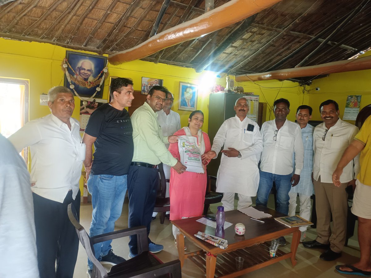 Distribution of ragi minikit to the honorable member of parliament.