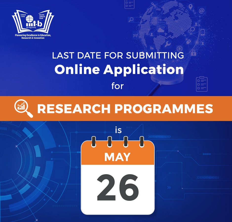 IIITB_official's tweet image. Admissions Open for Research Programmes for the year 2023-24

Last date for submitting online Application for Research Programmes is May 26, 2023

For details about Research Programmes:
iiitb.ac.in/courses/master…

#IIITB #IIITBangalore #ResearchProgrammes #AdmissionsOpen