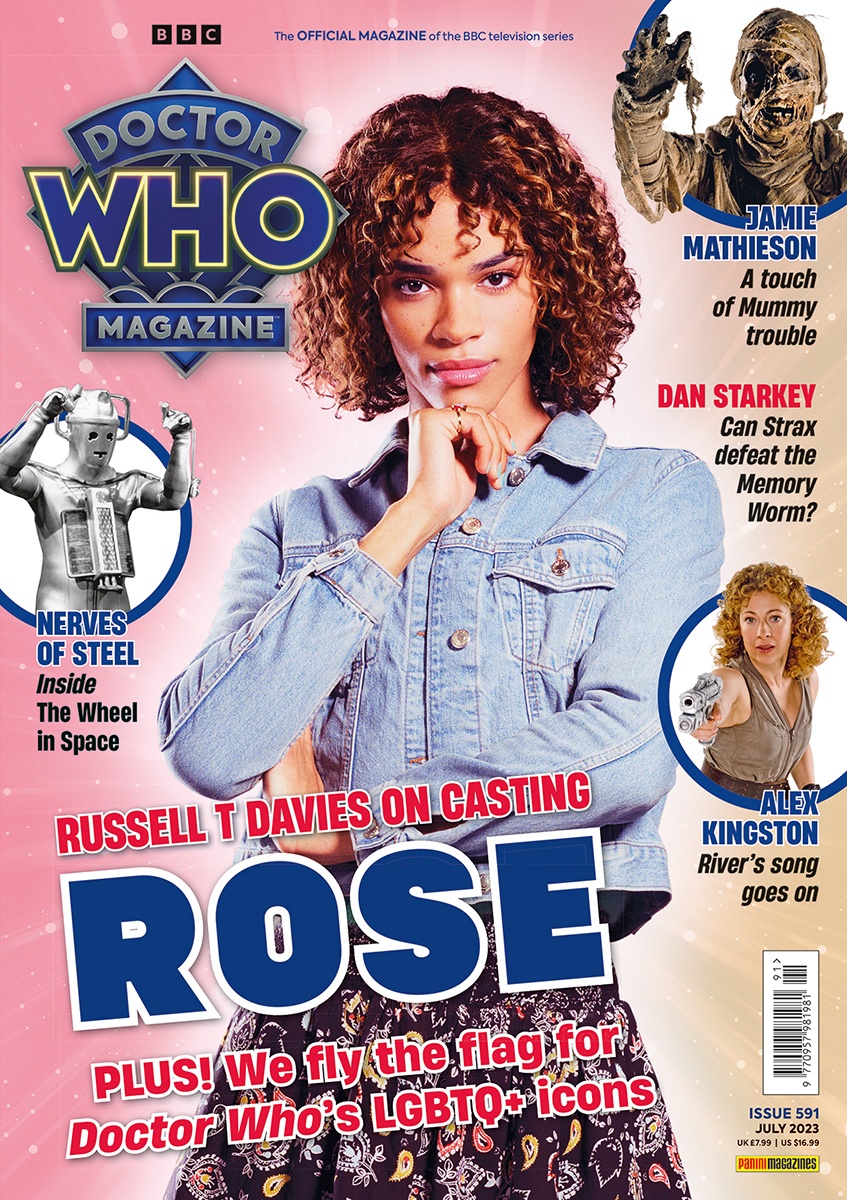 Rose - cover star 🤩🌹

Here's your first look at <a href="/Yazdemand/">Yaz</a> on the front of the latest #DoctorWho Magazine, on sale tomorrow 💙💙