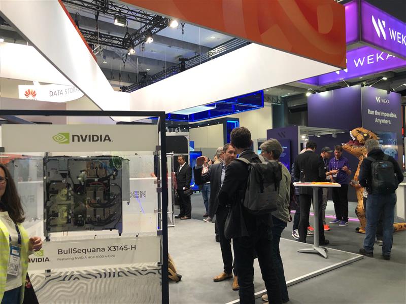 We're going on Day #3 at #ISC23! It's been an exciting time on the exhibition floor showcasing our next-gen hybrid supercomputer #BullSequanaXH300 and advanced computing portfolio. There's still time ⏰ to meet us at booth #D413! Let's connect 👉 spr.ly/6017OmbaP