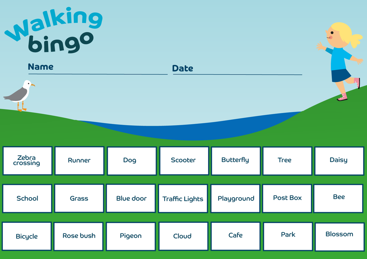 Have you tried our Spring Walking Bingo? See how many items you can check off on a local walk!
