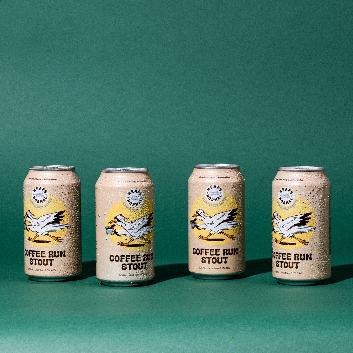 creativeboom's tweet photo. Morning coffee, or non-alcohol beer? With Coffee Run Stout you can have both! https://t.co/tsLXCBpasP #beercandesign 👀 https://t.co/AfbMXIsbAR