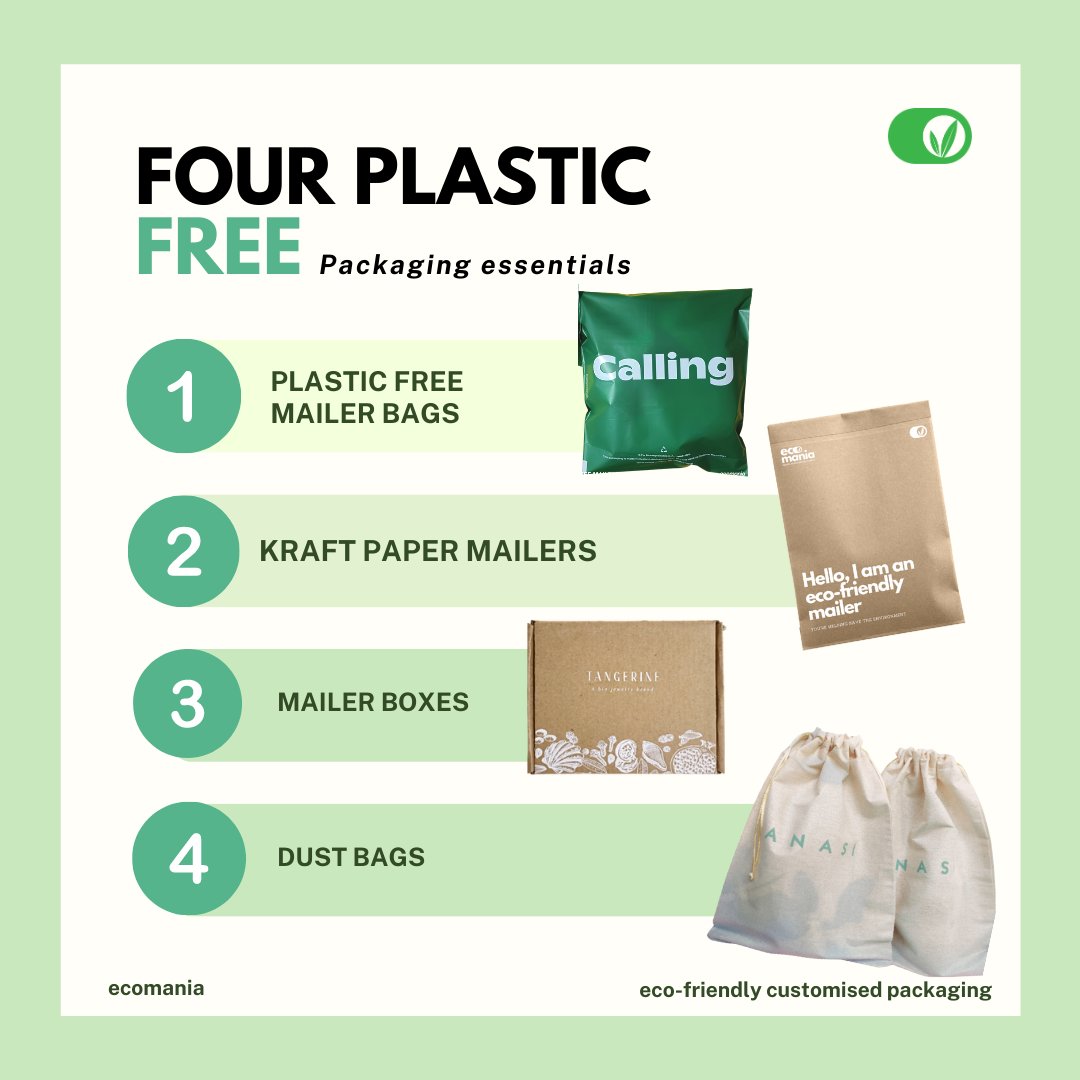 Ditch plastic & opt for these eco-friendly alternatives to pack, protect & ship your items 📦🌱

 #ecofriendly
#ecopackaging #sustainablepackaging   #ecommerce #packagingsolutions #plasticfree #saynotoplastic #shipping  #packing  #packaging 
#plasticalternative #sustainableliving
