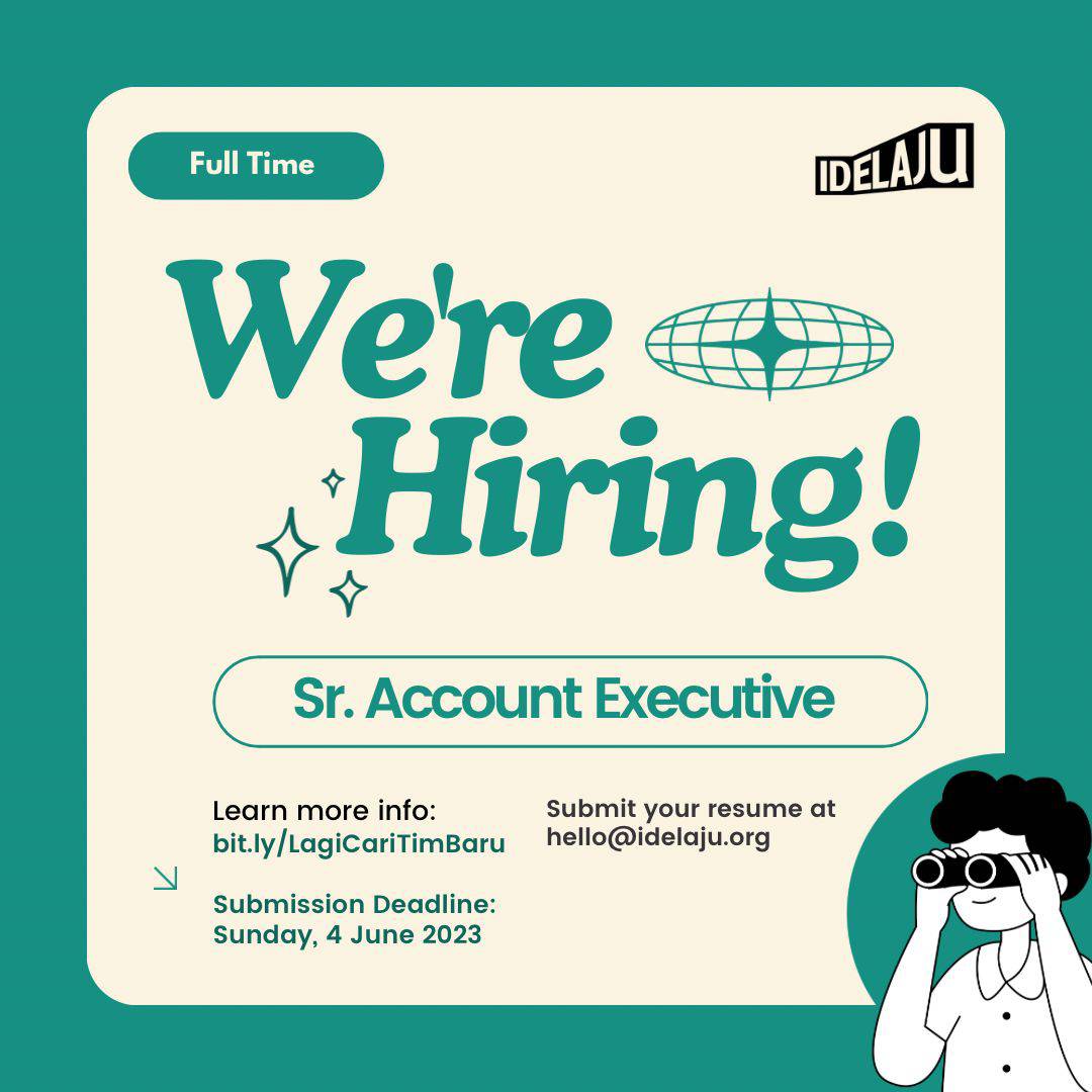 We are looking for a  Senior Account Executive to join #IdelajuTeam 🚀
 
Please click link bit.ly/LagiCariTimBaru to learn more about job description and benefits.

📌 3 Days WFO at Jaksel, 2 Days WFH

#lokercot #lokerjaksel #hybridworking