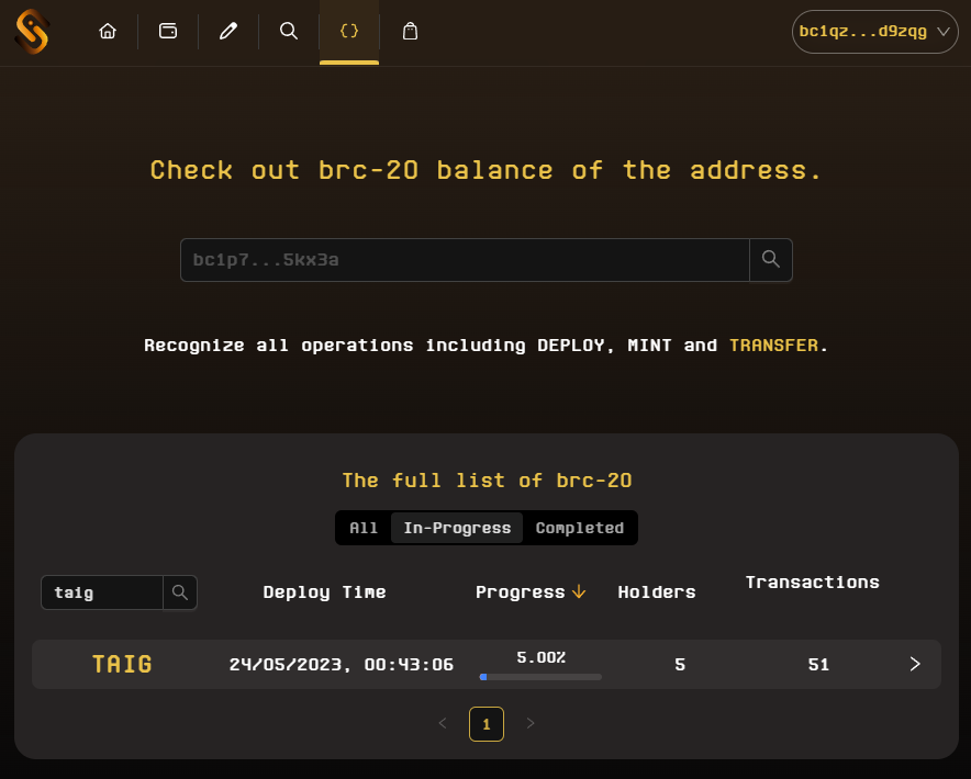 taigerAI's tweet image. TAIGER.AI stealth fair launch in progress 🟧🟧🟧
protocol: brc-20
ticker: TAIG 
max supply: 69bn
🐯unisat.io/brc20/TAIG 
#BRC20 #Bitcoin $TAIG