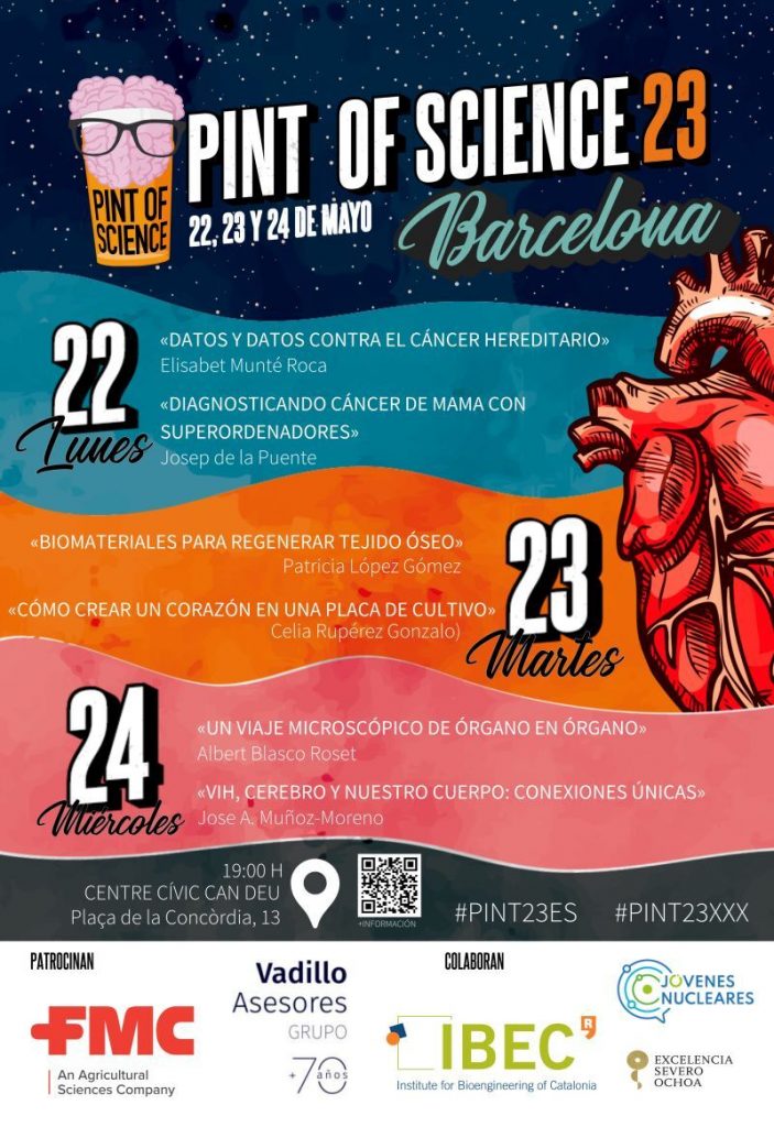 BiologiaUB's tweet image. 📣 Avui dia 24 segueixen les @pintofscienceES amb participants de #BiologiaUB!

🌱🦠 "Les plantes i els microorganismes: amics i enemics" amb Mª Isabel Trillas Gay

🔬"¡Nuestro cuerpo está conectado!" amb @blascoroset

@BQBiomedMolUB @IBUB_UB #PINT23ES 
pintofscience.es