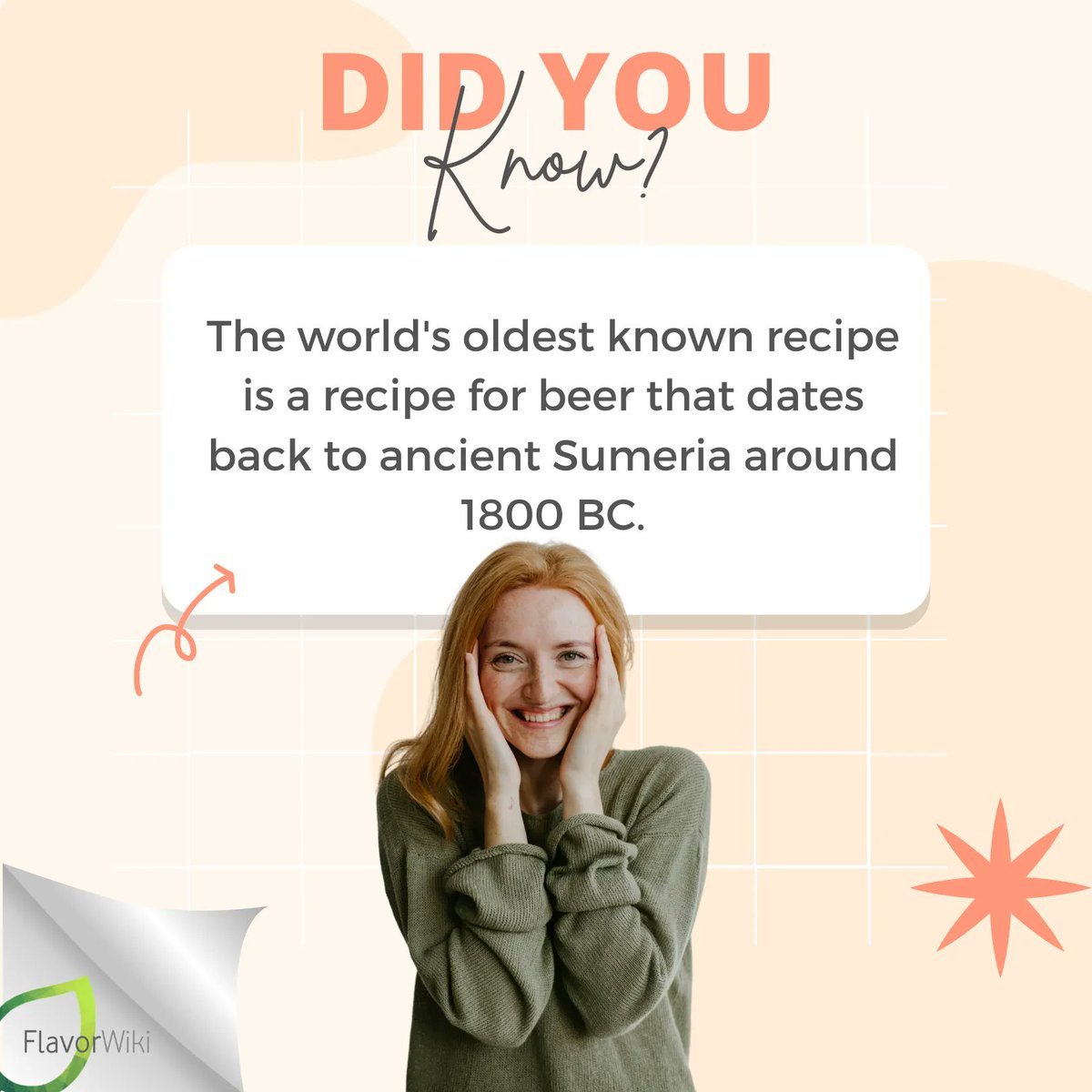 FlavorWiki's tweet photo. Did you know?
The world's oldest known recipe is a recipe for beer that dates back to ancient Sumeria around 1800 BC.
#FlavorWiki #OldestRecipe #BeerRecipe #AncientSumeria https://t.co/tc3g0WxDdR