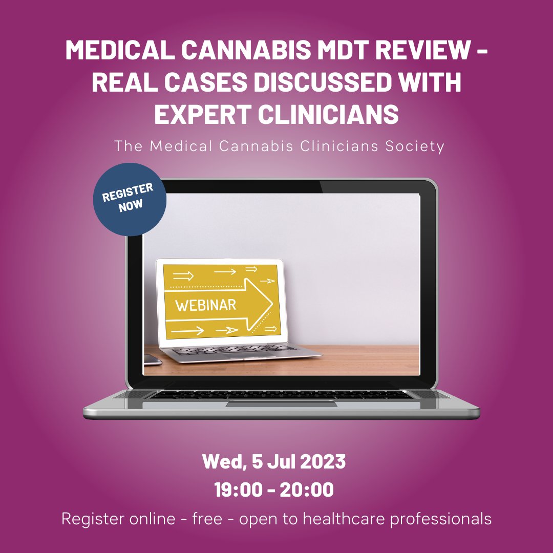 ukmccs's tweet photo. Sign up for a Medical Cannabis MDT Review - Real Cases Discussed with Expert Clinicians on 5 July. Watch as knowledgeable clinicians lead a multidisciplinary team roundtable discussion on the complexities of prescribing medical cannabis. 

https://t.co/dN61q6klrd https://t.co/tLu26VCSEg