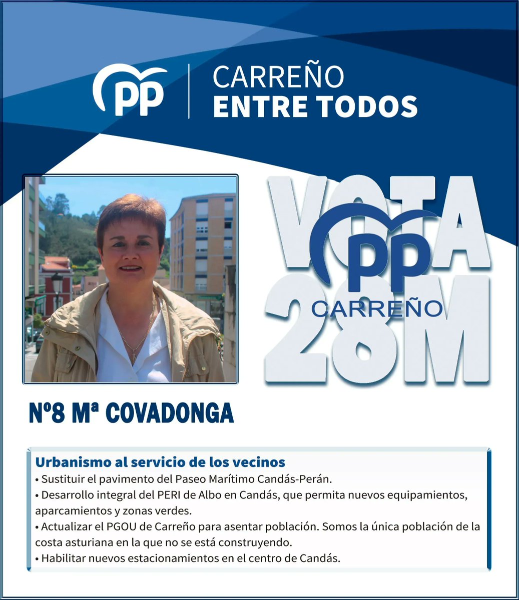 ppcarreno's tweet photo. Mª Covadonga, nuestra profesora de idiomas para poder llegar a todas las personas, sea cual sea su "idioma". Dispuesta como @PPCarreño a dialogar con todo el mundo.
Por y Para #Carreño - PP Carreño - La única alternativa para el #Concejo. https://t.co/4zD8aw8t3V
