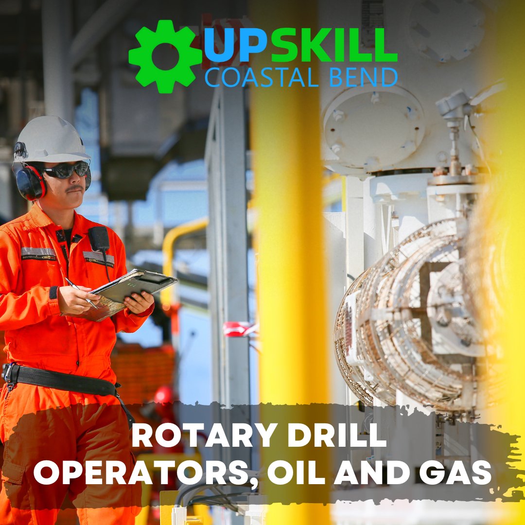 ⭐🛢️ Are you interested in a career in the oil and gas industry? Consider becoming a rotary drill operator! 

📍Learn more at upskillcoastalbend.org

#UpSkill #CoastalBend #WorkforceDevelopment #CorpusChristi #Education #StudentEngagement #students #success #UpSkillCoastalBend