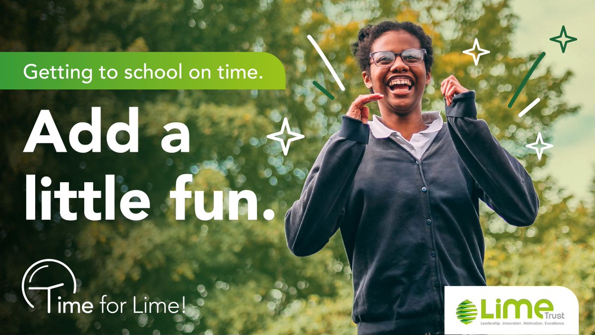 Lime_Trust's tweet photo. It's now #TimeForLime top tip number five!

Make the morning fun: Making the morning activities a game can help squash any nerves. A quick game could be to see how quickly they can get their shoes on! 

If you need further support with attendance, get in touch. https://t.co/BMWq2Ybbmi