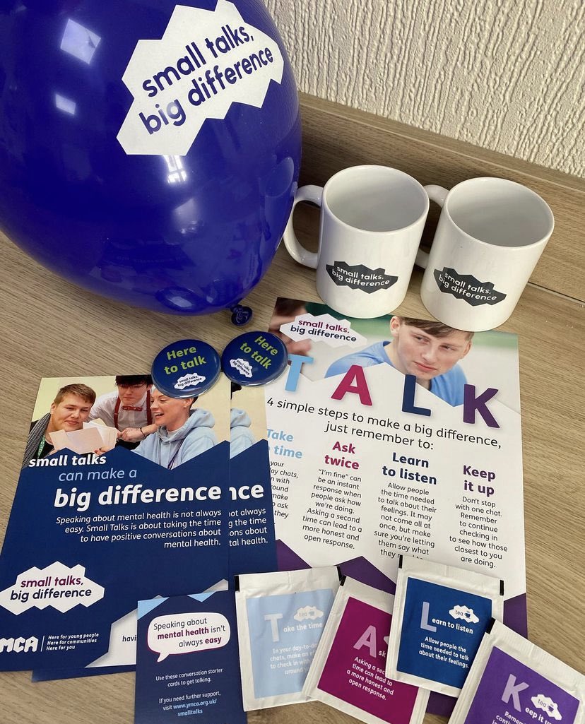 YsGirlsYMCAC_C's tweet image. Breaking the stigma around mental health through positive conversations last Friday morning at our ‘Tea &amp;amp; Talk’ with colleagues☕️ #MentalHealthAwarenessWeek #SmallTalks #YMCACardiff