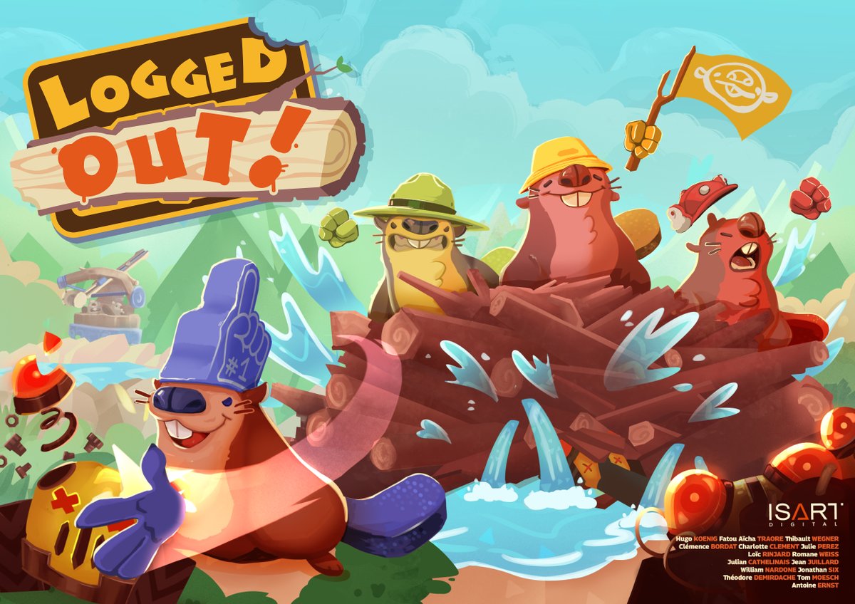 isartdigital's tweet photo. VIDEO GAME - Logged Out!
Released June 2023

Beavers, the dam is in danger! Build your defences and repel each wave of the terrifying Bulldobots that have been sent after you. The forest is your greatest ally… But be careful not to over-exploit it! https://t.co/xm3OimIc2Z