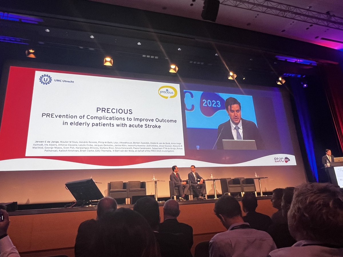 Jeroen de Jonge presenting our work in Munich! @PRECIOUS_trial #ESOC2023