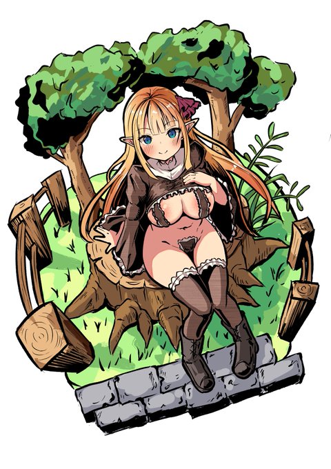 森に住むスケベエルフ 