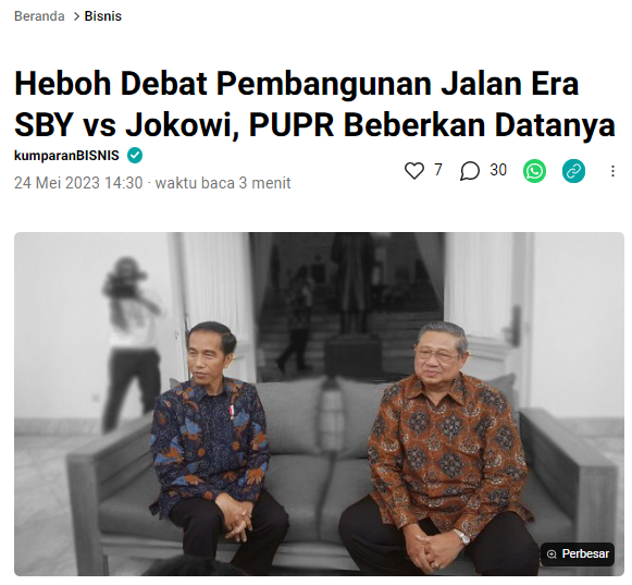 [OJO KESUSU]

Ternyata yang kemarin di pidatokan pak Anies itu, hasil "bisikan" yang salah.

Menurut Hedy Rahadian, Dirjen Bina Marga Kementerian PUPR, panjang jalan nasional saat era SBY yang disampaikan Anies tersebut, adalah perubahan status dari jalan provinsi menjadi jalan