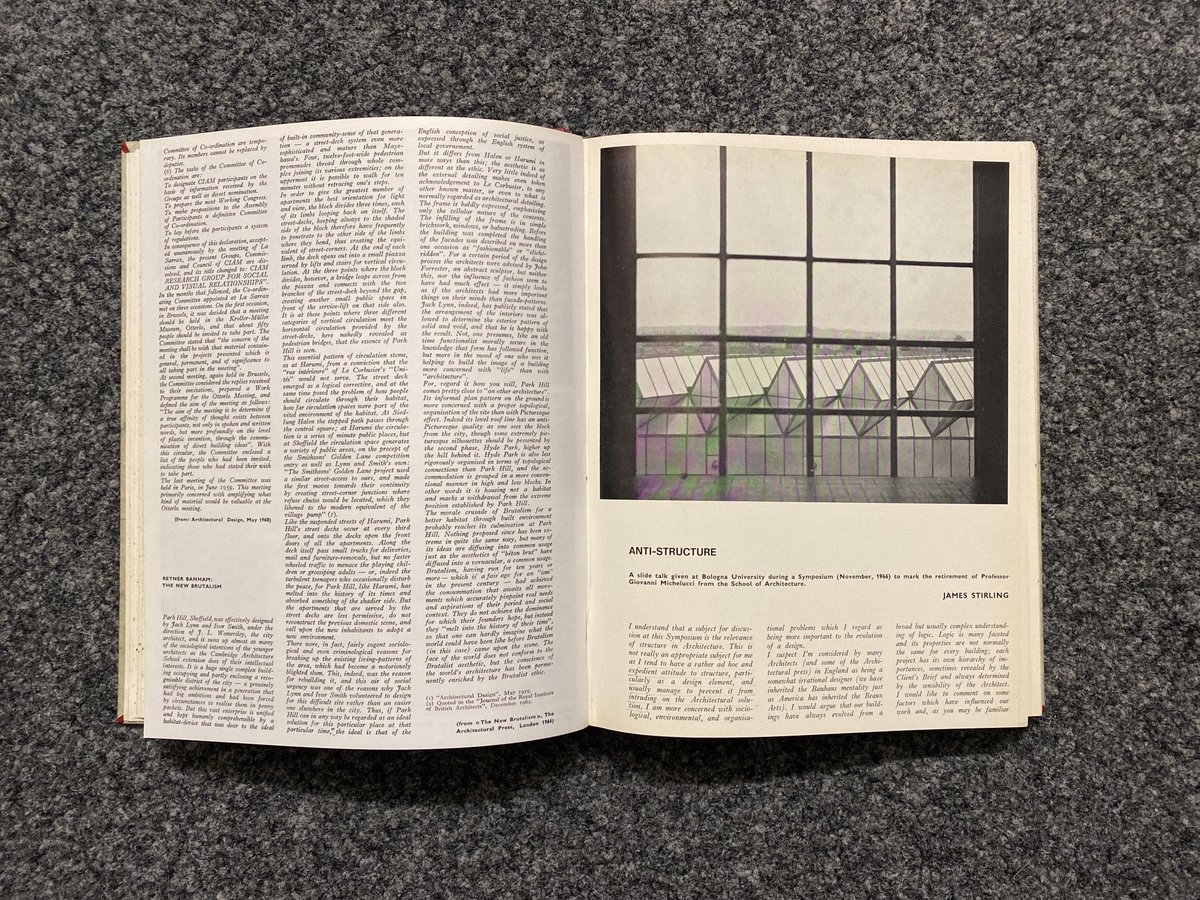 tiagoborges's tweet image. Dear architects, this is one hell of a layout! From lecture to print format. “Anti-structure”, lecture by James Stirling in 1966, Bologna. #stirling #architecturetheory #printedmatter